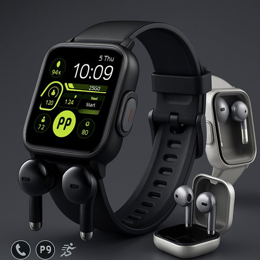 2 in 1 Smartwatch with build in earphones