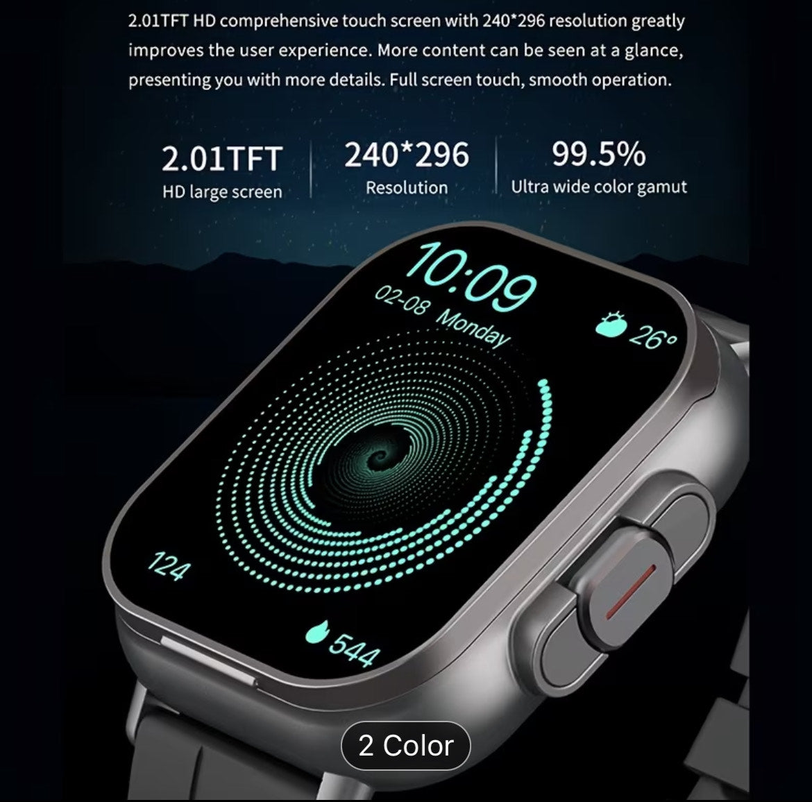 2 in 1 Smartwatch with build in earphones