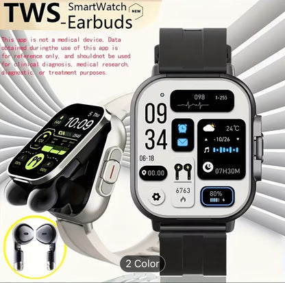 2 in 1 Smartwatch with build in earphones